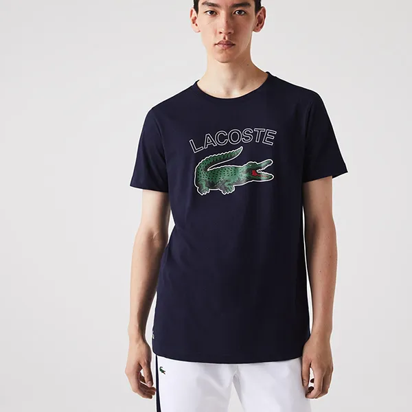 Áo Thun Nam Lacoste Sport Crocodile Print Jersey T-Shirt TH9299 166 Màu Xanh Navy Size 5 - Thời trang - Vua Hàng Hiệu