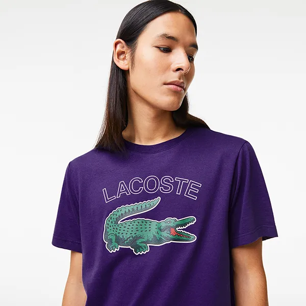 Áo Thun Nam Lacoste Sport Crocodile Print Jersey T-Shirt TH9299 PFN Màu Tím Size 5 - Thời trang - Vua Hàng Hiệu