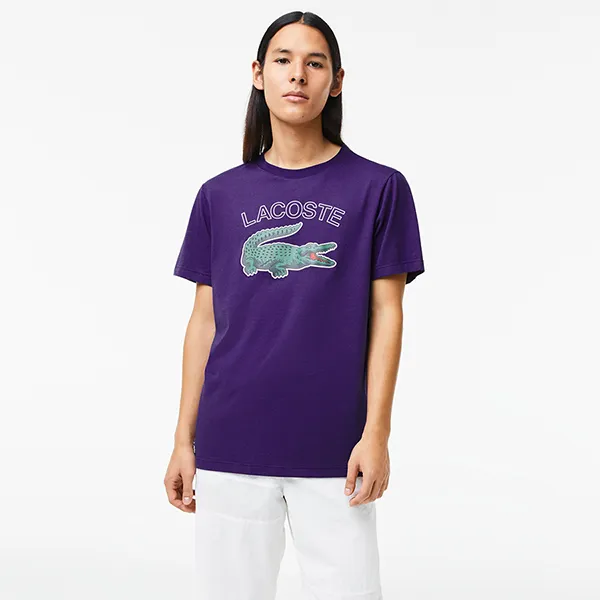 Áo Thun Nam Lacoste Sport Crocodile Print Jersey T-Shirt TH9299 PFN Màu Tím Size 5 - Thời trang - Vua Hàng Hiệu