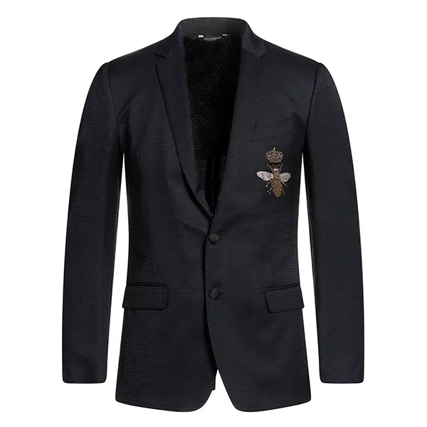 Áo Vest Nam Dolce & Gabbana D&G Bee Blazer Màu Xanh Đen Size 46 - Thời trang - Vua Hàng Hiệu