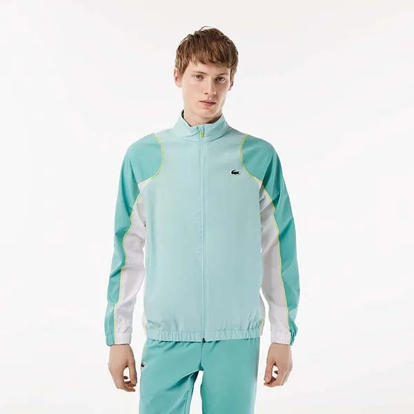 Bộ Thể Thao Nam Lacoste Tennis High Neck Jogger WH5213-XIA Màu Xanh Trắng Size 2 - Thời trang - Vua Hàng Hiệu