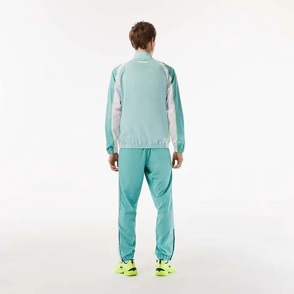 Bộ Thể Thao Nam Lacoste Tennis High Neck Jogger WH5213-XIA Màu Xanh Trắng Size 2 - Thời trang - Vua Hàng Hiệu