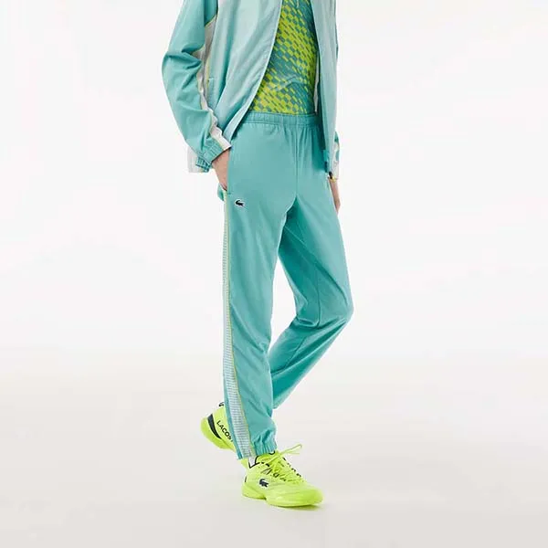 Bộ Thể Thao Nam Lacoste Tennis High Neck Jogger WH5213-XIA Màu Xanh Trắng Size 2 - Thời trang - Vua Hàng Hiệu