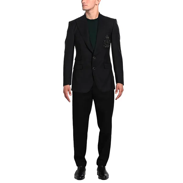 Bộ Vest Nam Dolce & Gabbana D&G Men's Balck Suit Jacket Màu Đen Size 44