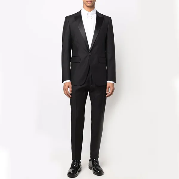 Bộ Vest Nam Dsquared2 Slim Single-Breasted Suit Black Màu Đen Size 46 - Thời trang - Vua Hàng Hiệu