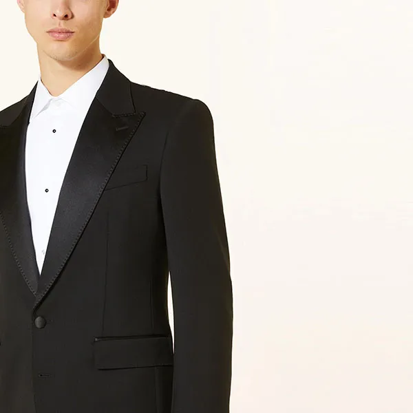 Bộ Veston Nam Dolce & Gabbana D&G Suit Extra Slim Fit With Tuxedo Stripe Màu Đen Size 48