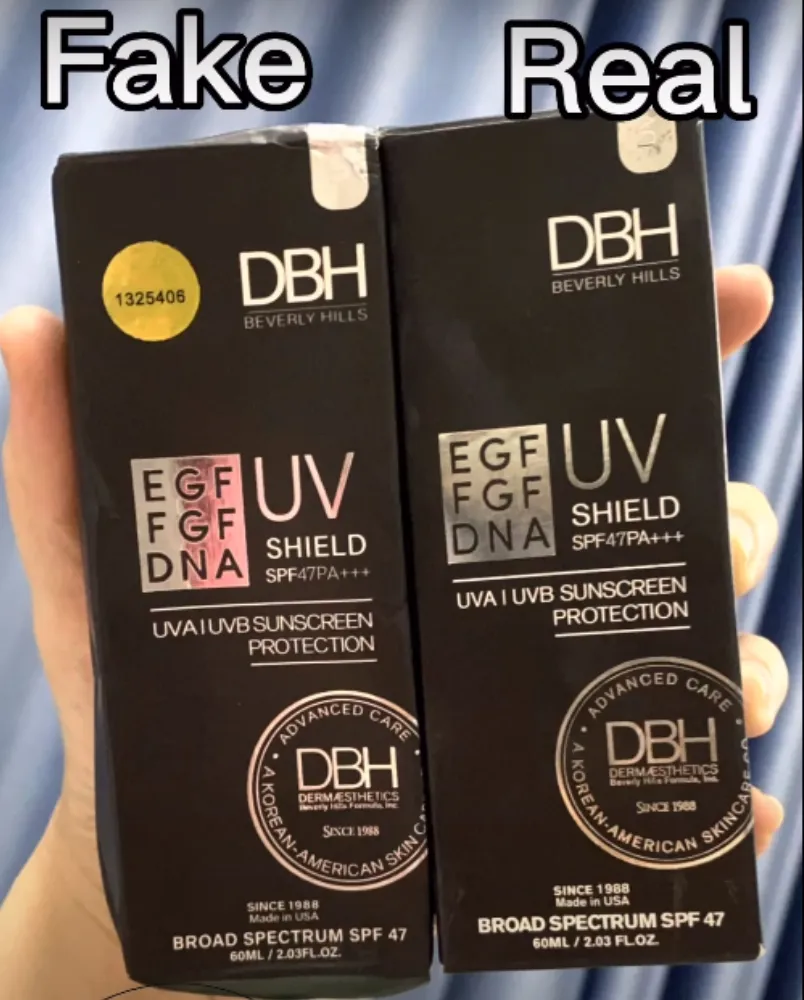 5 cách phân biệt kem chống nắng DBH thật giả auth fake - 2