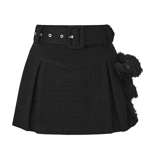 Chân Váy Nữ 13 De Marzo Black Belt Tweed FR0640-0010 Màu Đen