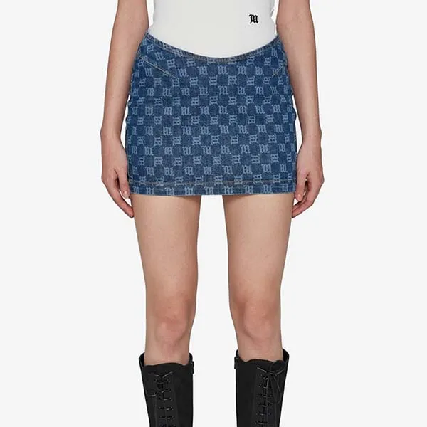 Chân Váy Nữ Misbhv Denim Logo Monogram 3022W866 Màu Xanh - Thời trang - Vua Hàng Hiệu