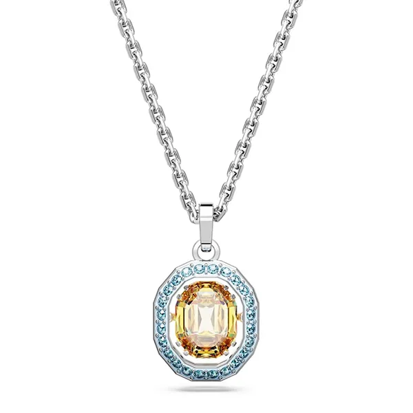 Dây Chuyền Nữ Swarovski Chroma Pendant Octagon Cut, Multicolored, Rhodium Plated 5648447 Màu Bạc - Trang sức - Vua Hàng Hiệu