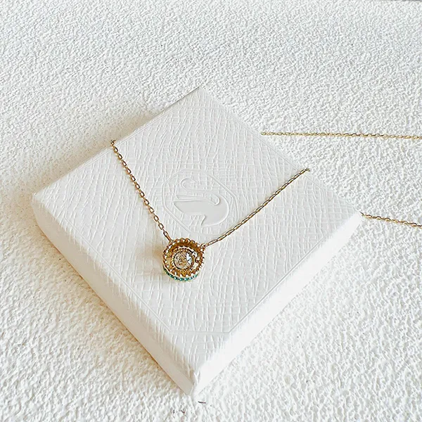Dây Chuyền Nữ Swarovski Oxygen Necklace Sml Dc Cry/Bzir/Gos 5481256 Màu Vàng - Trang sức - Vua Hàng Hiệu