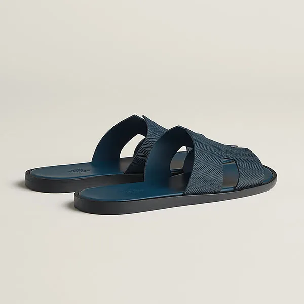 Dép Nam Hermès Izmir Sandal Bleu Céleste Marine Màu Xanh Size 42