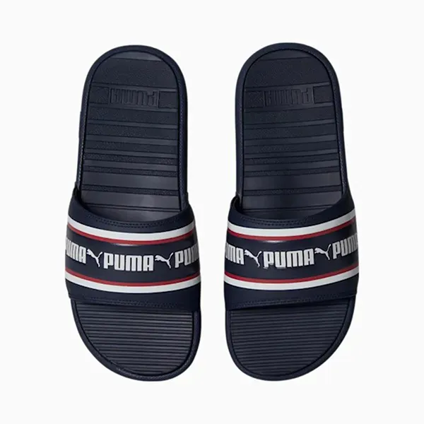Dép Puma Cool Cat Navy Stripe Repeat 385887-04 Màu Xanh Navy