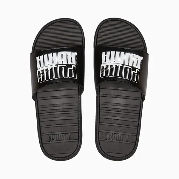 Dép Puma Cool Cat Power Slides - Black/ White Gray 387518-01 Màu Đen Trắng - Dép - Vua Hàng Hiệu