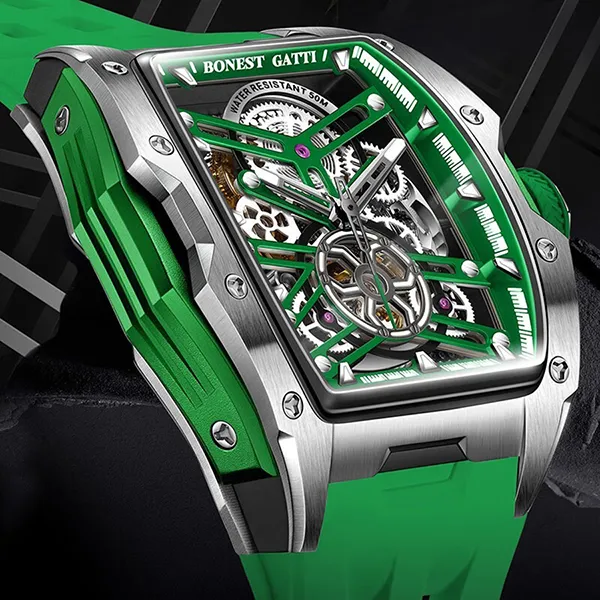Đồng Hồ Nam Bonest Gatti BG5502-A5 Màu Xanh Lá