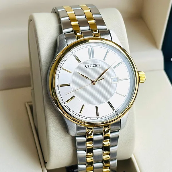 Đồng Hồ Nam Citizen Quartz BI1054-55A Màu Vàng Bạc - Đồng hồ - Vua Hàng Hiệu