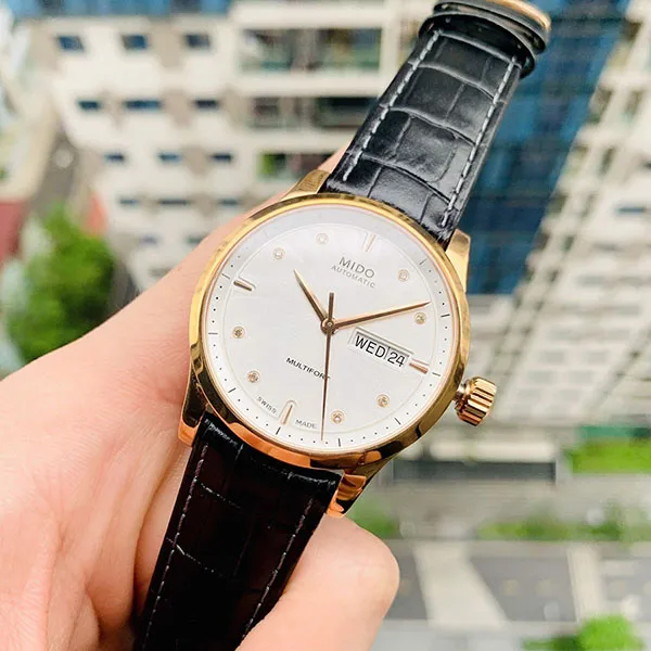 Đồng Hồ Nam Mido Multifort Diamond M005.830.36.036.80 ( M0058303603680 ) Màu Đen Trắng - Đồng hồ - Vua Hàng Hiệu