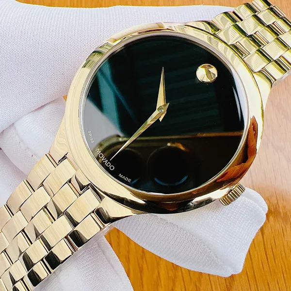 Đồng Hồ Nam Movado Veturi Classic 0607417 Màu Đen Vàng