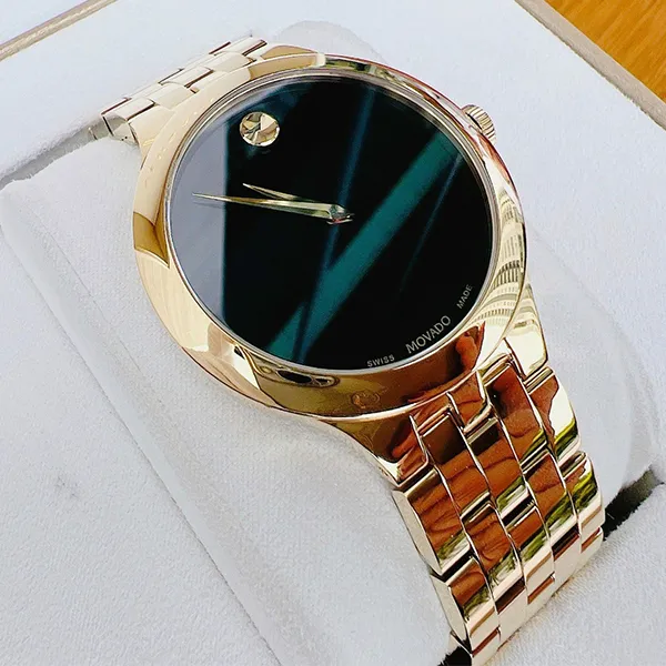 Đồng Hồ Nam Movado Veturi Classic 0607417 Màu Đen Vàng