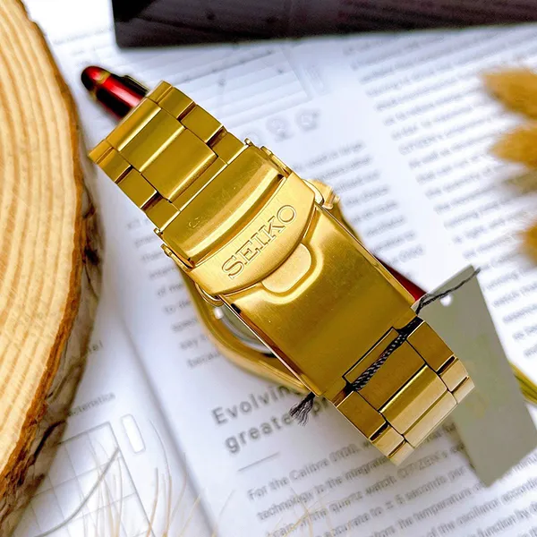 Đồng Hồ Nam Seiko 5 Sports SRPE74K1 Màu Vàng Gold