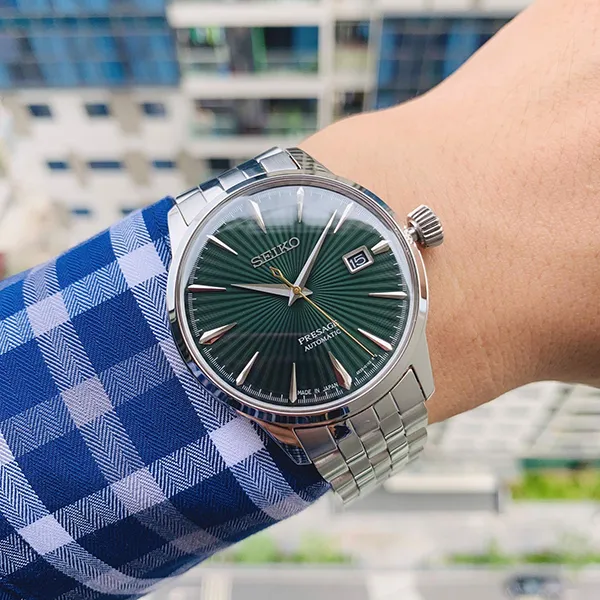 Đồng Hồ Nam Seiko Cocktail SRPE15J1 Màu Xanh Bạc - Đồng hồ - Vua Hàng Hiệu