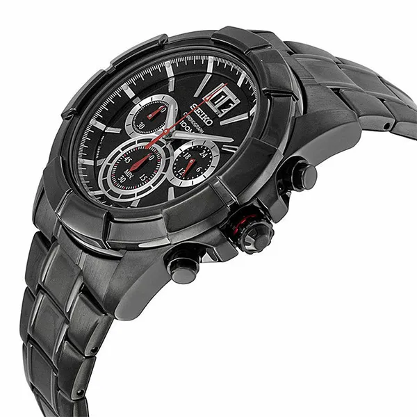 Đồng Hồ Nam Seiko Lord Quartz Black Dial Chronograph SPC103P1 Màu Đen - Đồng hồ - Vua Hàng Hiệu