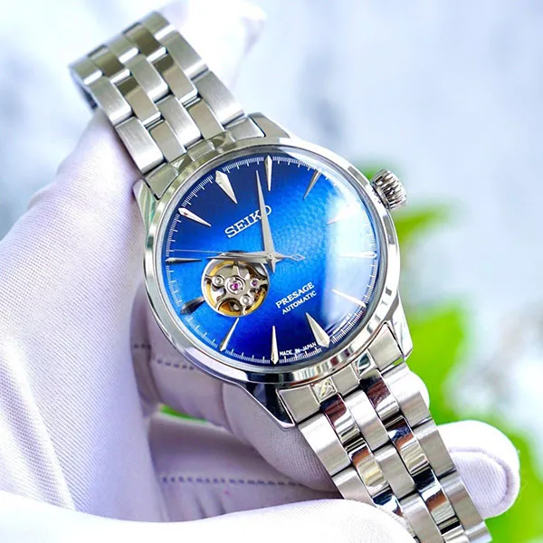 Đồng Hồ Nam Seiko Presage Cocktail SSA439J1 Màu Bạc Xanh Dương