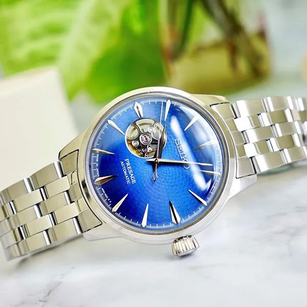 Đồng Hồ Nam Seiko Presage Cocktail SSA439J1 Màu Bạc Xanh Dương