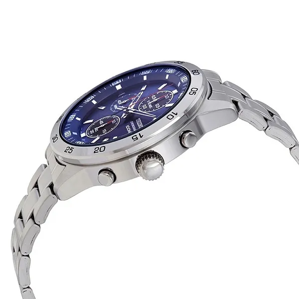 Đồng Hồ Nam Seiko Quartz SKS639P1 Màu Xanh Bạc