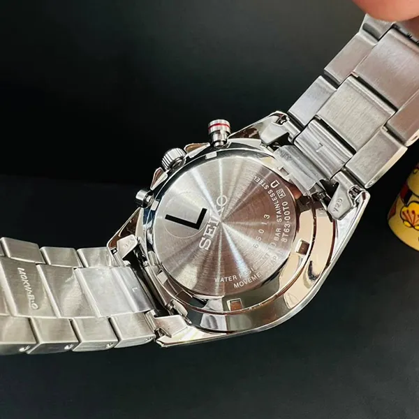 Đồng Hồ Nam Seiko Quartz SSB407P1 Màu Xanh Bạc