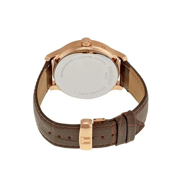 Đồng Hồ Nam Tissot Tradition GMT Rose Gold T063.639.36.037.00 Màu Nâu