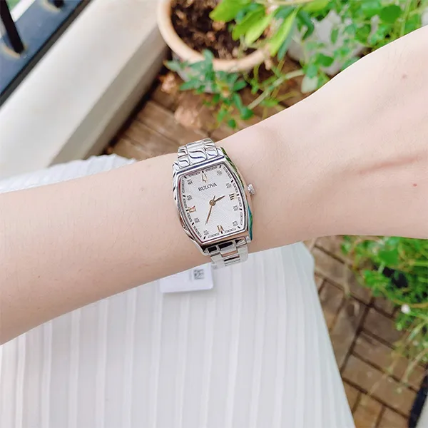Đồng Hồ Nữ Bulova Diamond Quartz 96P232 Màu Bạc - Đồng hồ - Vua Hàng Hiệu