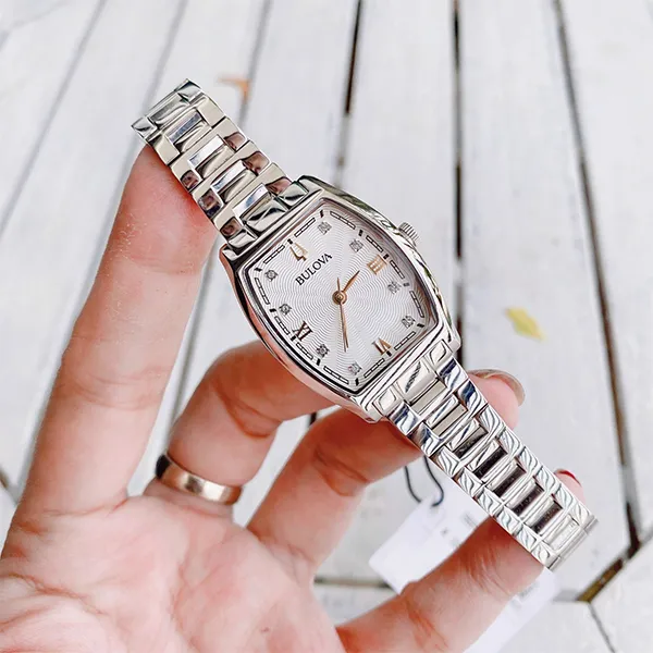 Đồng Hồ Nữ Bulova Diamond Quartz 96P232 Màu Bạc - Đồng hồ - Vua Hàng Hiệu
