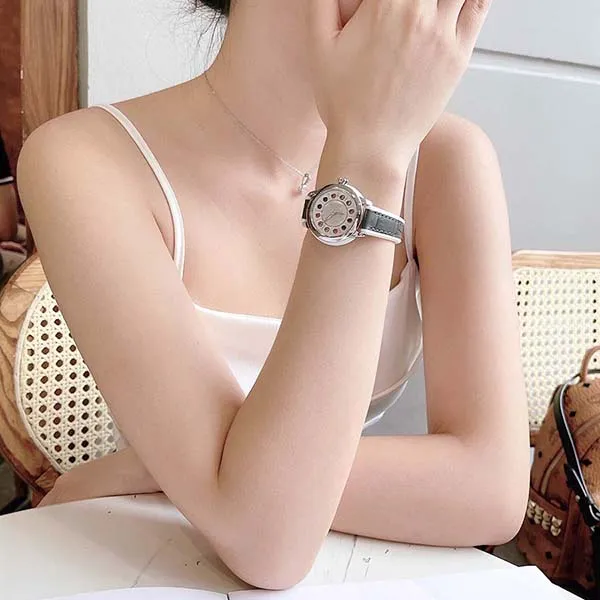 Đồng Hồ Nữ Fendi IShine Watch 33mm F134024514T01 Màu Trắng Xám