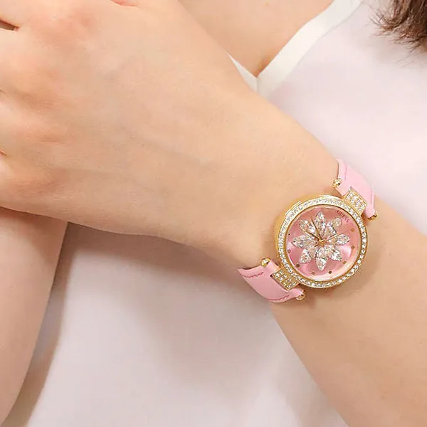Đồng Hồ Nữ Guess Female Analog Leather Watch GW0382L1 Màu Hồng - Đồng hồ - Vua Hàng Hiệu