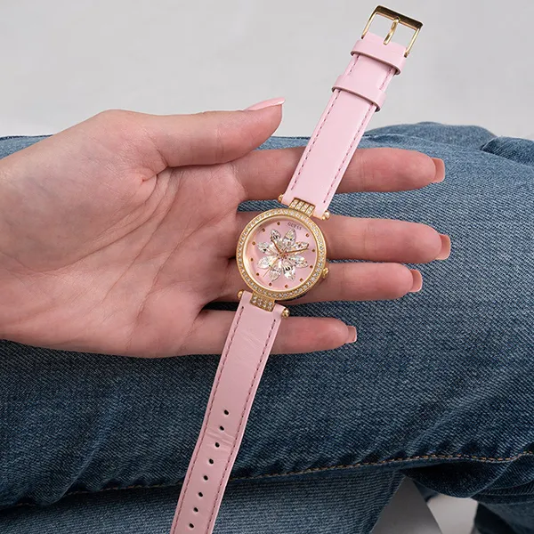 Đồng Hồ Nữ Guess Female Analog Leather Watch GW0382L1 Màu Hồng - Đồng hồ - Vua Hàng Hiệu