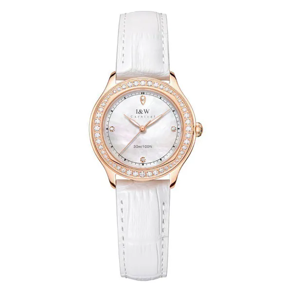 Đồng Hồ Nữ I&W Carnival 593L3 Màu Trắng