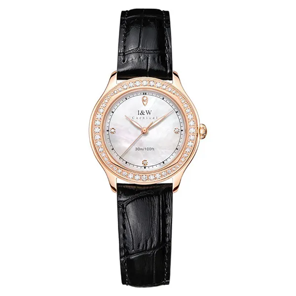 Đồng Hồ Nữ I&W Carnival 593L2 Màu Đen