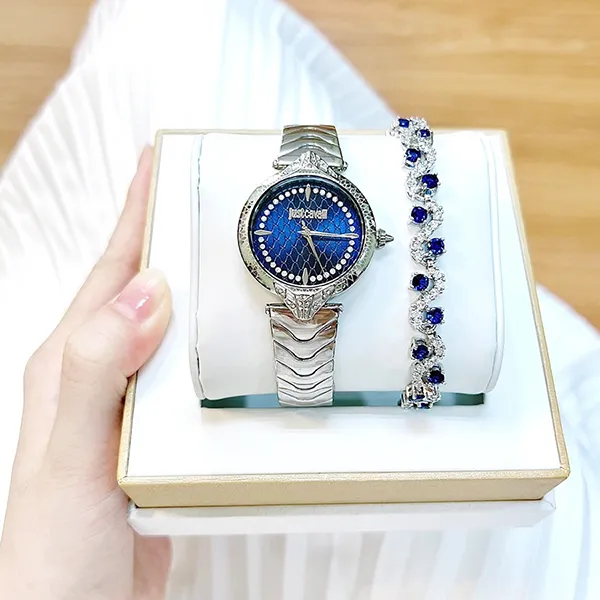 Đồng Hồ Nữ Just Cavalli Animalier Watch JC1L238M0055 Màu Bạc (Tặng Kèm Vòng Tay) - Đồng hồ - Vua Hàng Hiệu