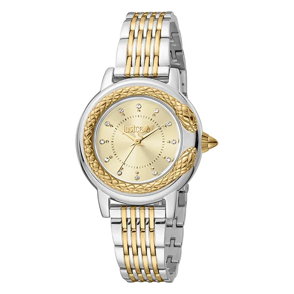 Đồng Hồ Nữ Just Cavalli Snake Two Tone Watch JC1L151M0695 Màu Bạc/Vàng Gold - Đồng hồ - Vua Hàng Hiệu