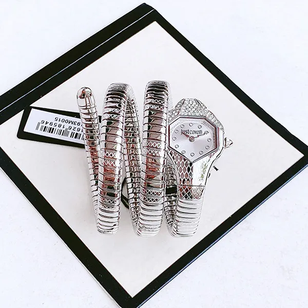Đồng Hồ Nữ Just Cavalli Women's Snake Watch JC1L193M0015 Màu Bạc