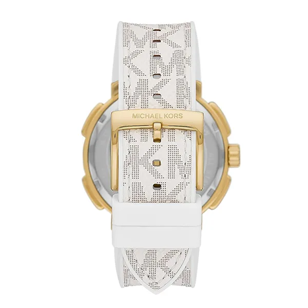 Đồng Hồ Nữ Michael Kors MK Oversized Pavé Chronograph Quartz Watch MK7221 Màu Trắng - Đồng hồ - Vua Hàng Hiệu