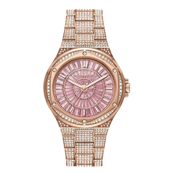Đồng Hồ Nữ Michael Kors MK Oversized Lennox Pavé Pink Watch MK6992 Màu Vàng Hồng - Đồng hồ - Vua Hàng Hiệu