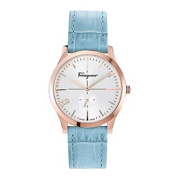Đồng Hồ Nữ Salvatore Ferragamo Slim Watch SFDF00819 Màu Xanh Nhạt