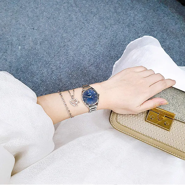 Đồng Hồ Nữ Seiko Conceptual Quartz Blue Dial Ladies Watch SWR033 Màu Bạc - Đồng hồ - Vua Hàng Hiệu