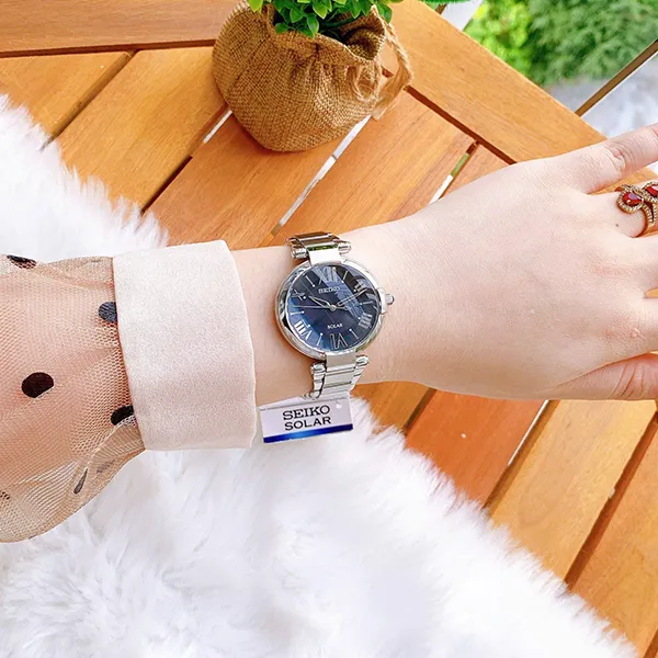 Đồng Hồ Nữ Seiko Solar SUT173 Màu Đen Bạc - Đồng hồ - Vua Hàng Hiệu