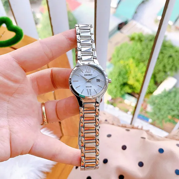 Đồng Hồ Nữ Seiko Solar SUT207 Màu Trắng Bạc - Đồng hồ - Vua Hàng Hiệu