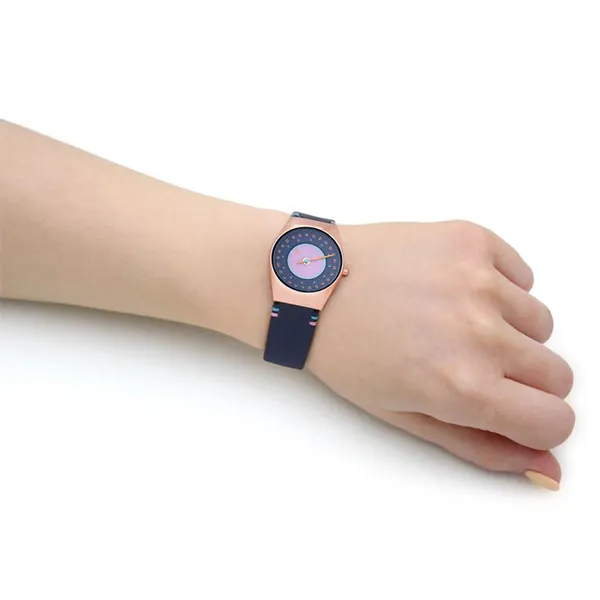 Đồng Hồ Nữ Skagen Grenen Lille Solar Halo Ocean Blue Leather Watch SKW3085 Màu Xanh Blue - Đồng hồ - Vua Hàng Hiệu