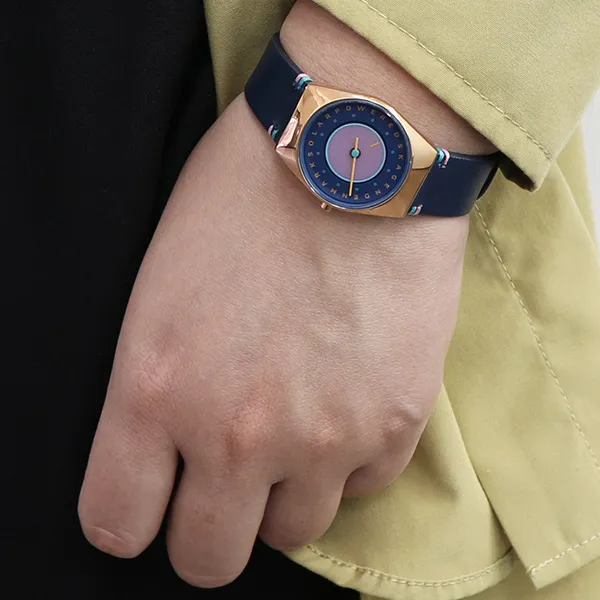 Đồng Hồ Nữ Skagen Grenen Lille Solar Halo Ocean Blue Leather Watch SKW3085 Màu Xanh Blue - Đồng hồ - Vua Hàng Hiệu