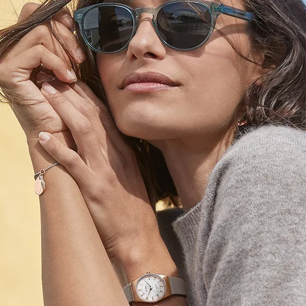 Đồng Hồ Nữ Skagen Grenen Lille Solar-Powered Greystone Leather Watch SKW3079 Màu Xám - Đồng hồ - Vua Hàng Hiệu